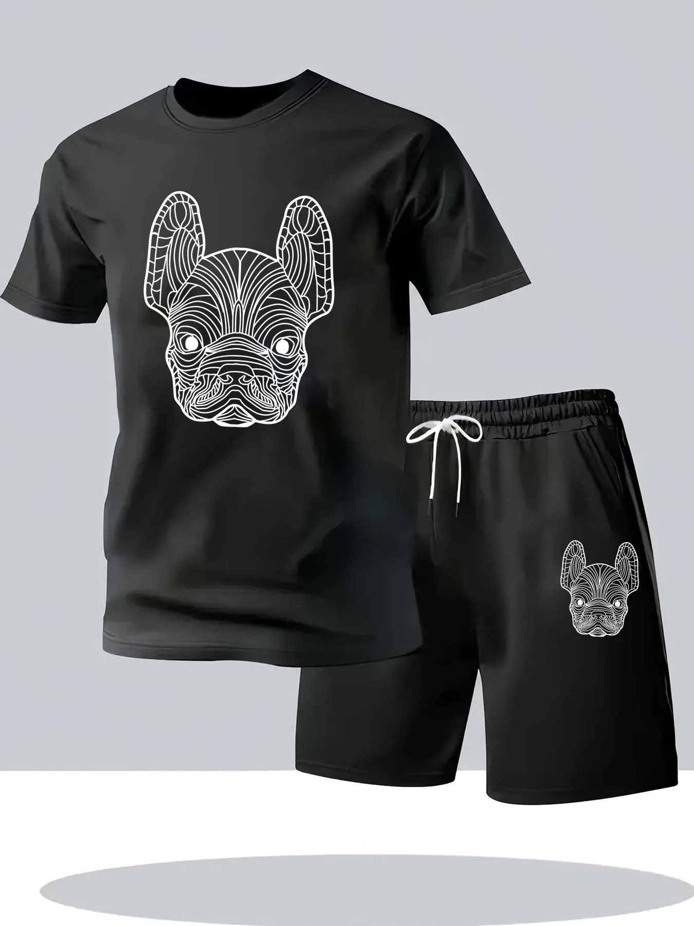 Running Gear - Conjunto de camiseta e shorts masculino