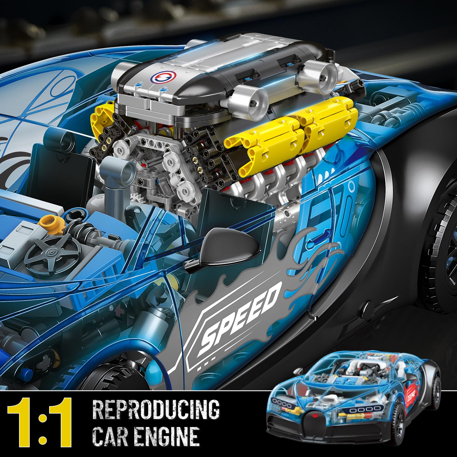 Kit de modelo de motor V12 que - Running Gear Engine avaliação e preço
